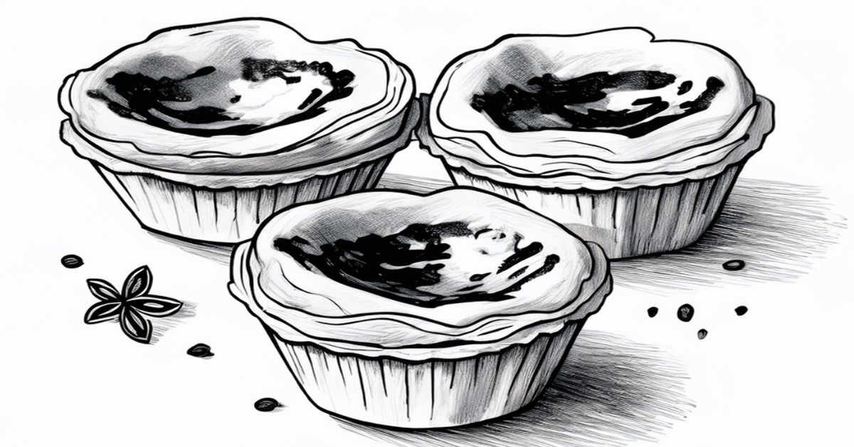3 pasteis de nata